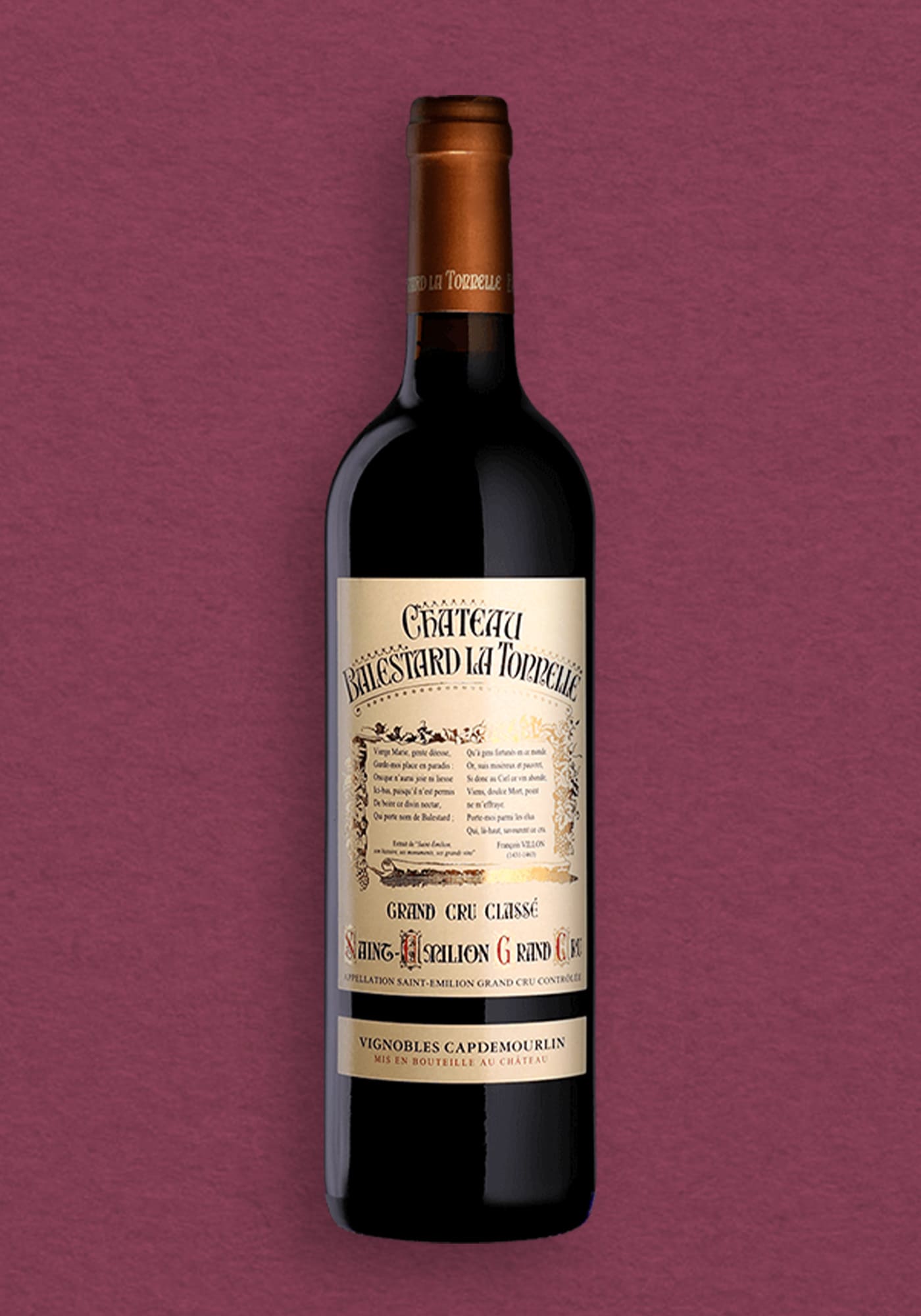 Carton de 6 bouteilles - Château Balestard la Tonnelle -  2016 - Saint-Emilion Grand Cru Classé