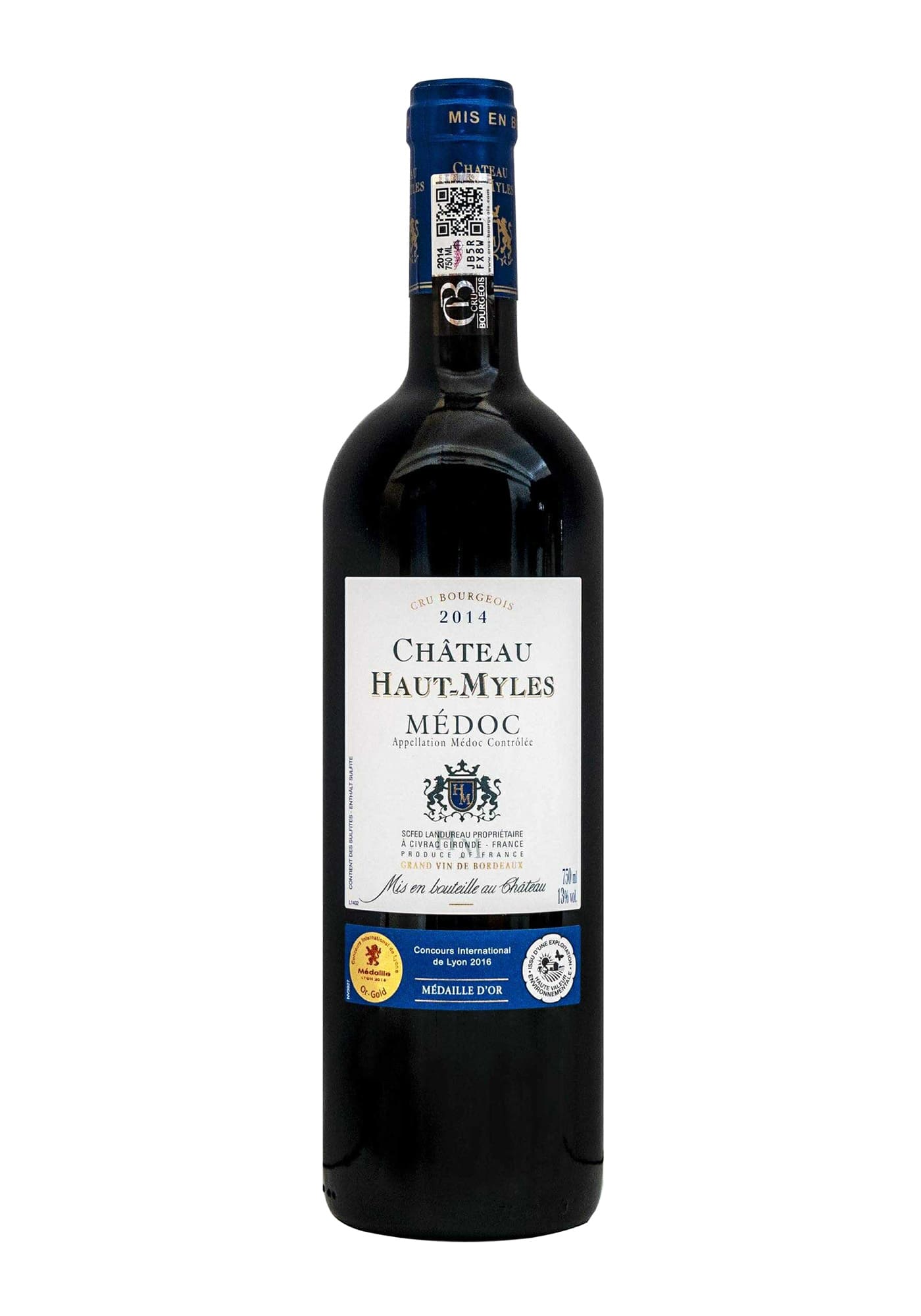 Carton de 6 bouteilles - Château Haut Myles - 2014 - Médoc cru bourgeois