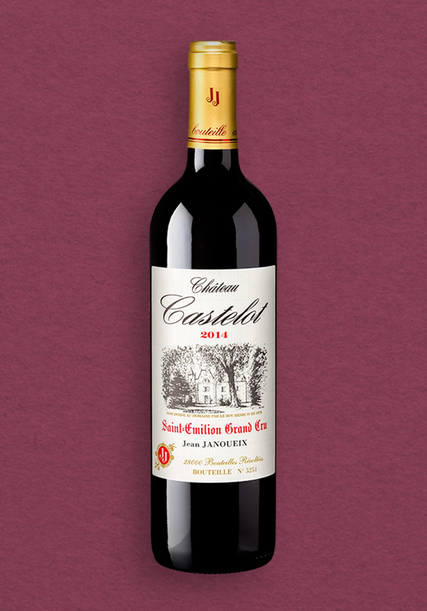 Carton de 12 bouteilles - Château le Castelot - 2013 - Saint-Emilion Grand Cru