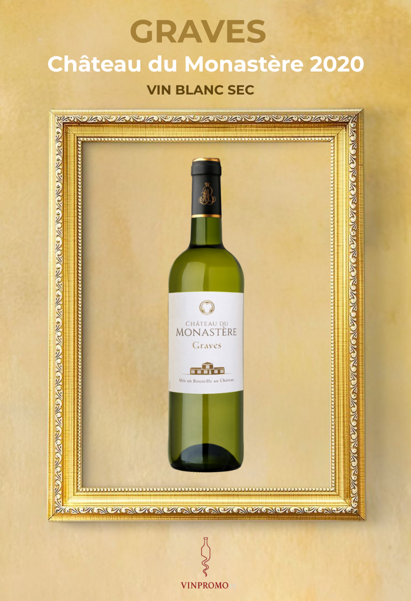 Carton de 6 bouteilles - Château du Monastère blanc - Graves - 2020
