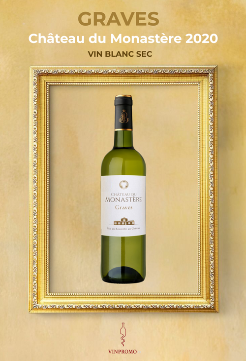 Carton de 6 bouteilles - Château du Monastère blanc - Graves - 2020