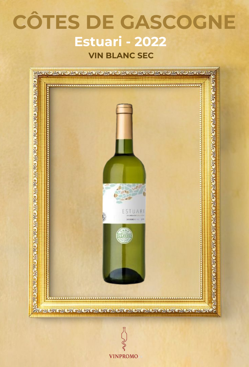 Carton de 6 bouteilles - Estuari blanc - Côtes de Gascogne - 2022