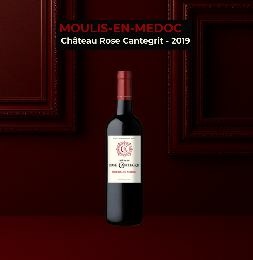 Carton de 6 bouteilles - Château Rose Cantegrit - Moulis-en-Médoc - 2019