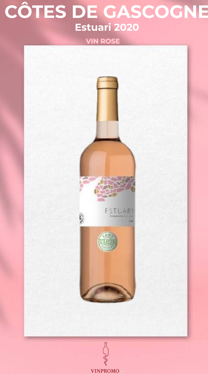 Carton de 6 bouteilles - Estuari rosé - Côtes de Gascogne - 2022